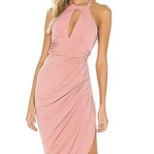 Katie May Go Getter Dress Rosewood Pink Party Cocktail Halter M NWOT $250